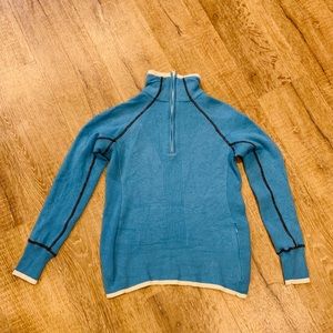 Athleta Half Zip Wool & Spandex Workout Pullover